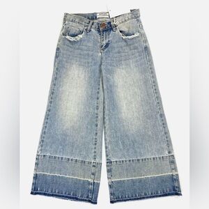 One Teaspoon Womens Jeans W26 Blue Mrs James Culottes 3/4 Cropped
